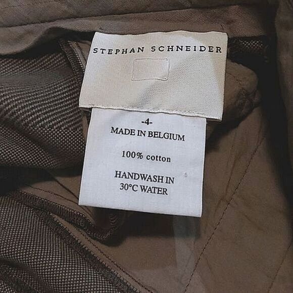 Stephan Schneider taupe bird's eye trousers Size IV/S - Picture 4 of 10